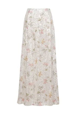 Glittrande Maxi Kjol