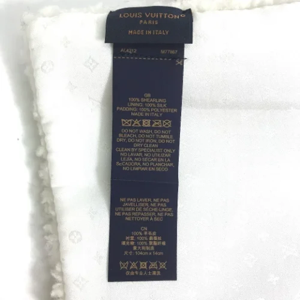 Louis Vuitton Vintage Pre-owned Fabric scarves White Dames