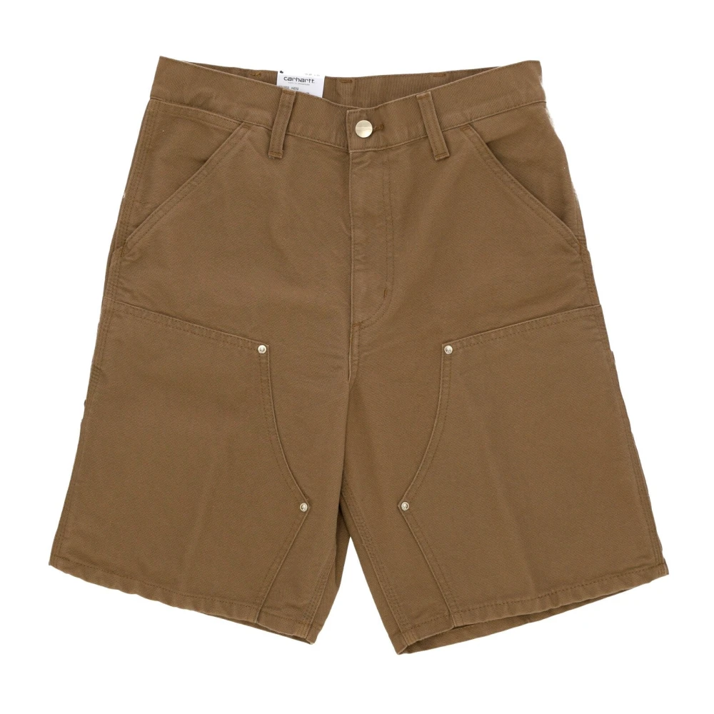 Carhartt WIP Bruine Korte Broek met Dubbele Knie Brown Heren