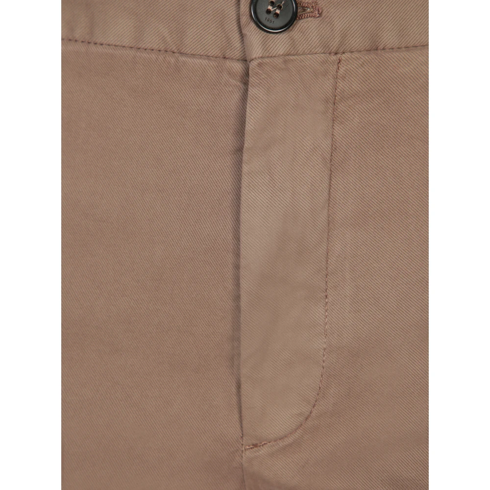 Incotex Beige Slim Fit Katoenen Broek Beige Heren