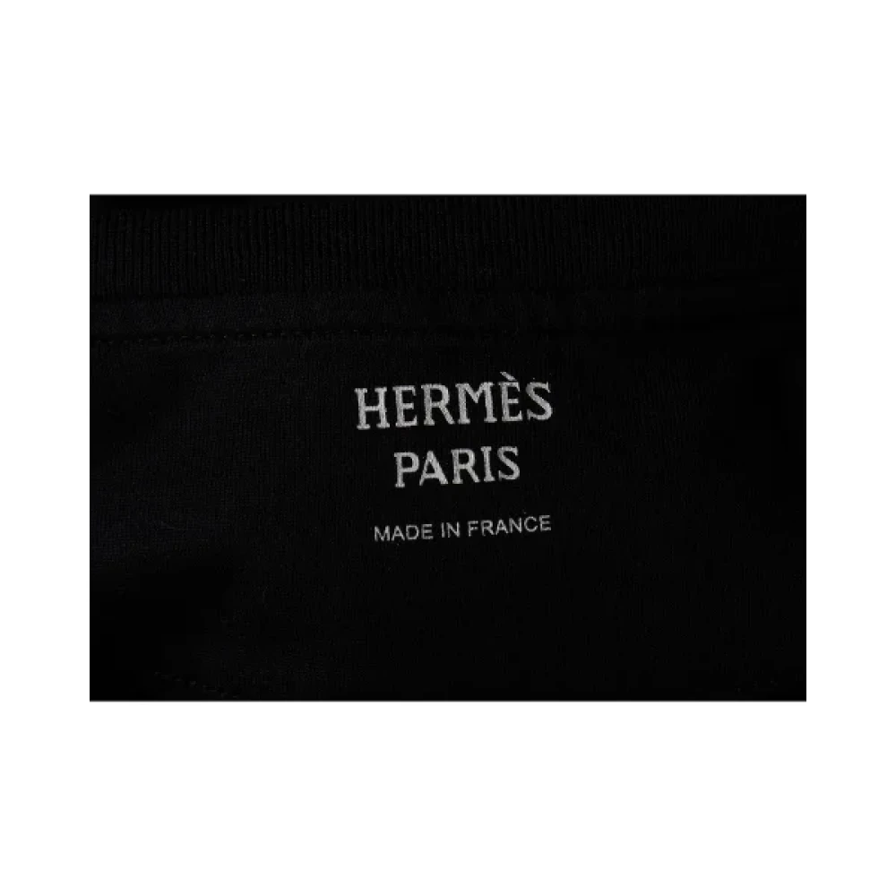Hermès Vintage Pre-owned Cotton tops Black Dames
