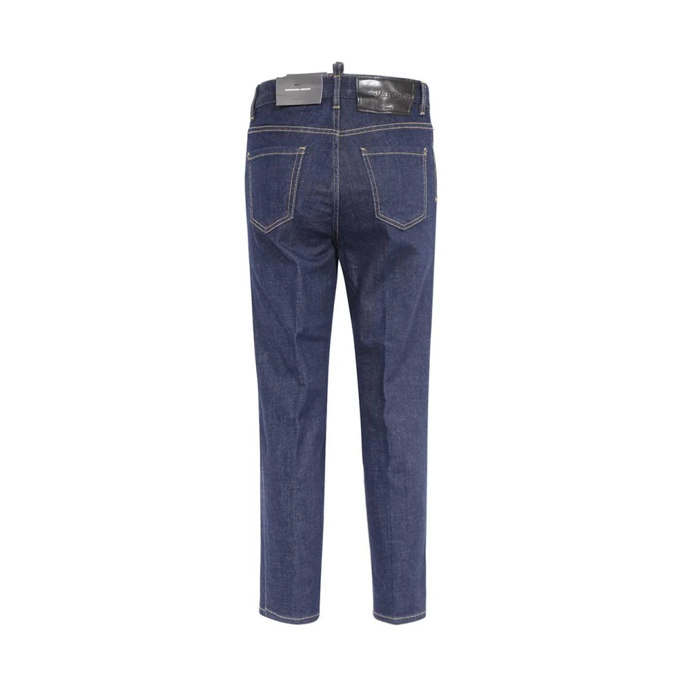 Dsquared2 Stijlvolle 5-pocket jeans met contraststiksels Blue Dames