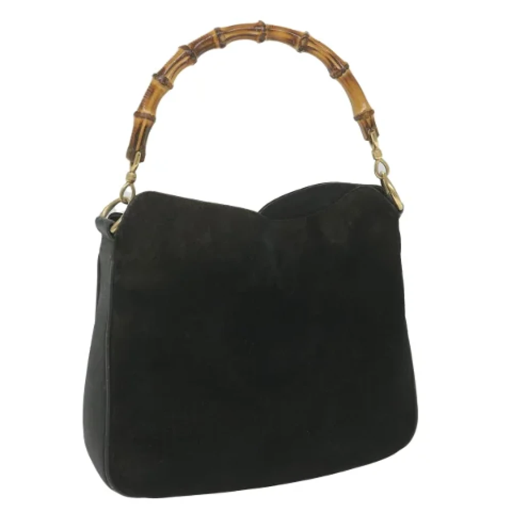 Gucci Vintage Pre-owned Suede gucci-bags Black Dames