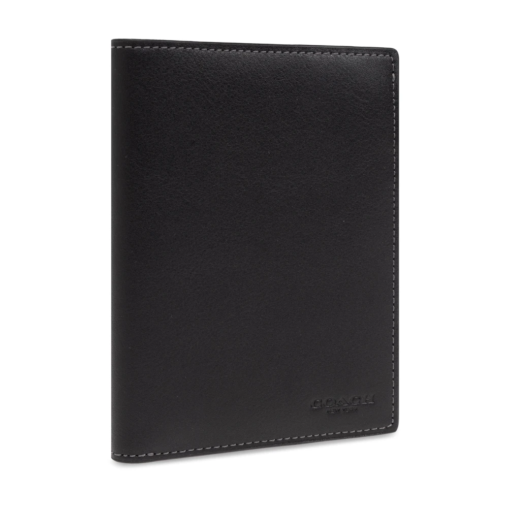 Coach Leren documentenmap Black Heren