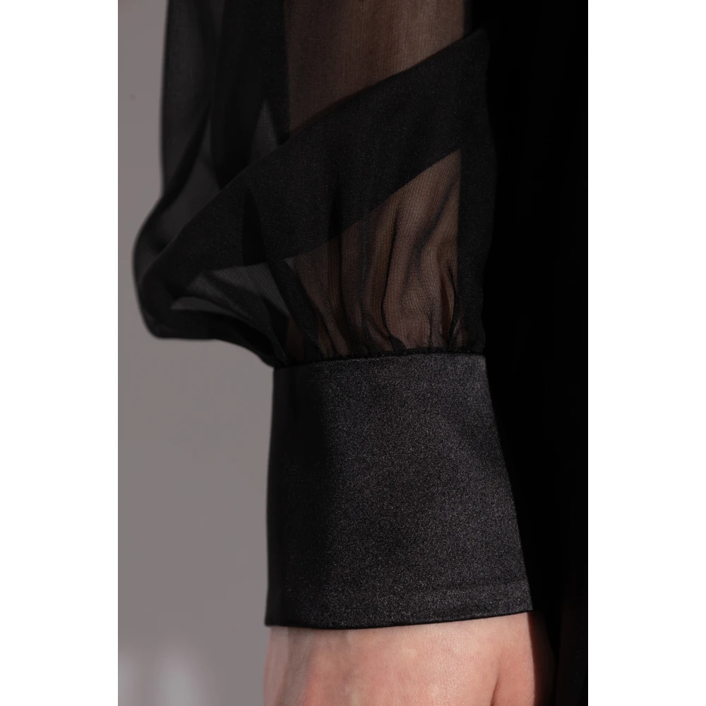 Dolce & Gabbana Transparante shirt Black Dames