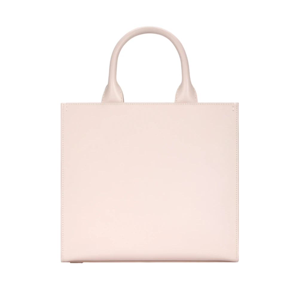 Dolce & Gabbana Roze Leren Tote Tas met DG Logo Pink Dames