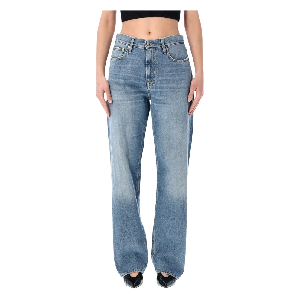 Cycle Women's Blue Straight Fit Jeans, W27, Mila Low Rise '90S Fit
