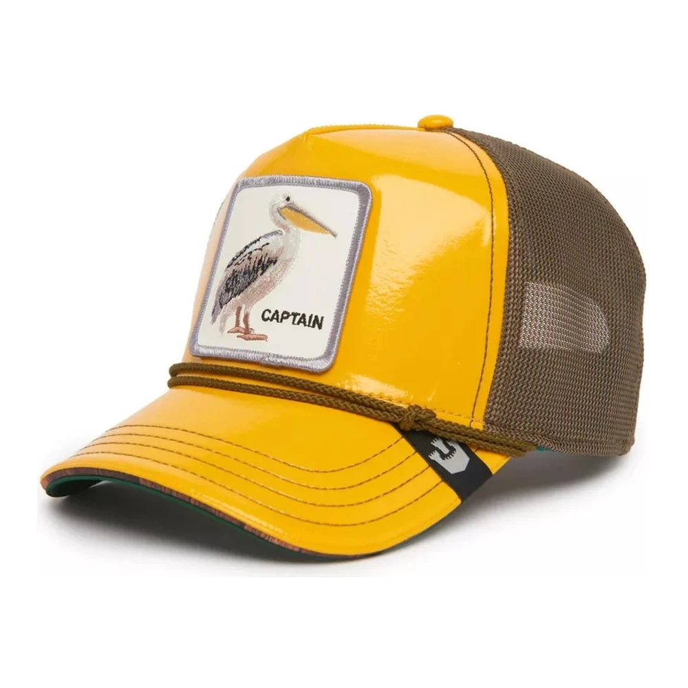 Goorin Bros Gele Pelicanool Man Bert Trucker Cap Yellow Heren