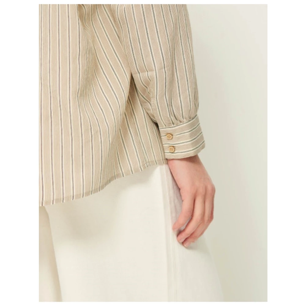 Sessun Botan losse overhemd Beige Dames