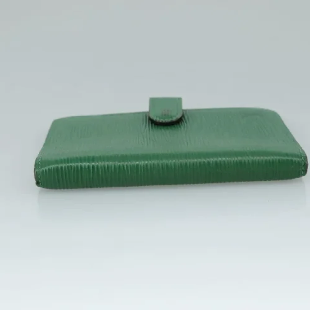 Louis Vuitton Vintage Pre-owned Leather home-office Green Dames