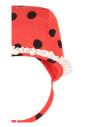 chapeaux-nouveau-nes-en-coton-rouge-a-pois