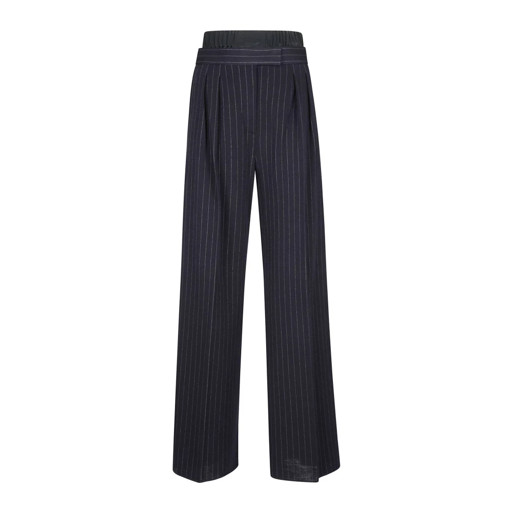 Max Mara Kvinno Svart Byxor Dam, S, Jerseybyxa