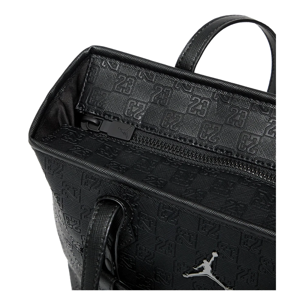 Nike Elegante Zwarte Monogram Handtas Black Dames