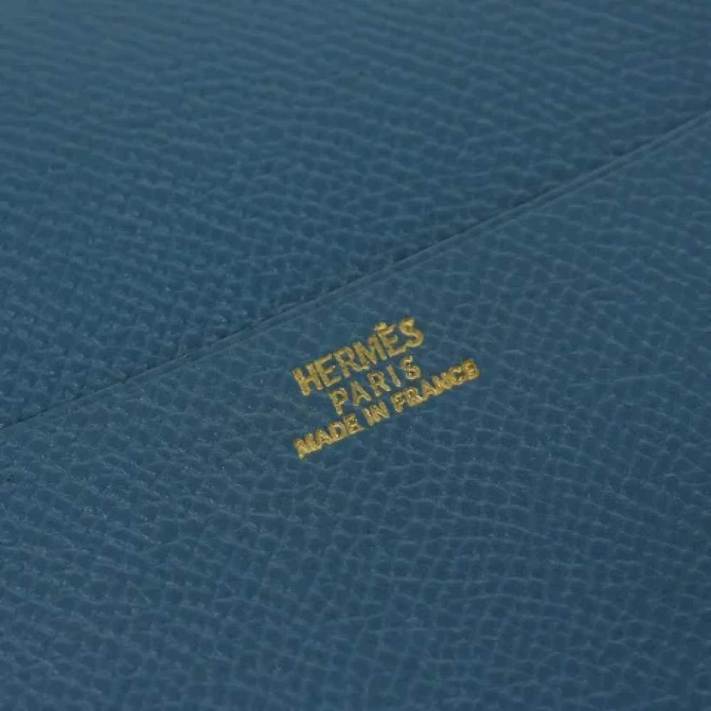 Hermès Vintage Pre-owned Leather home-office Blue Dames