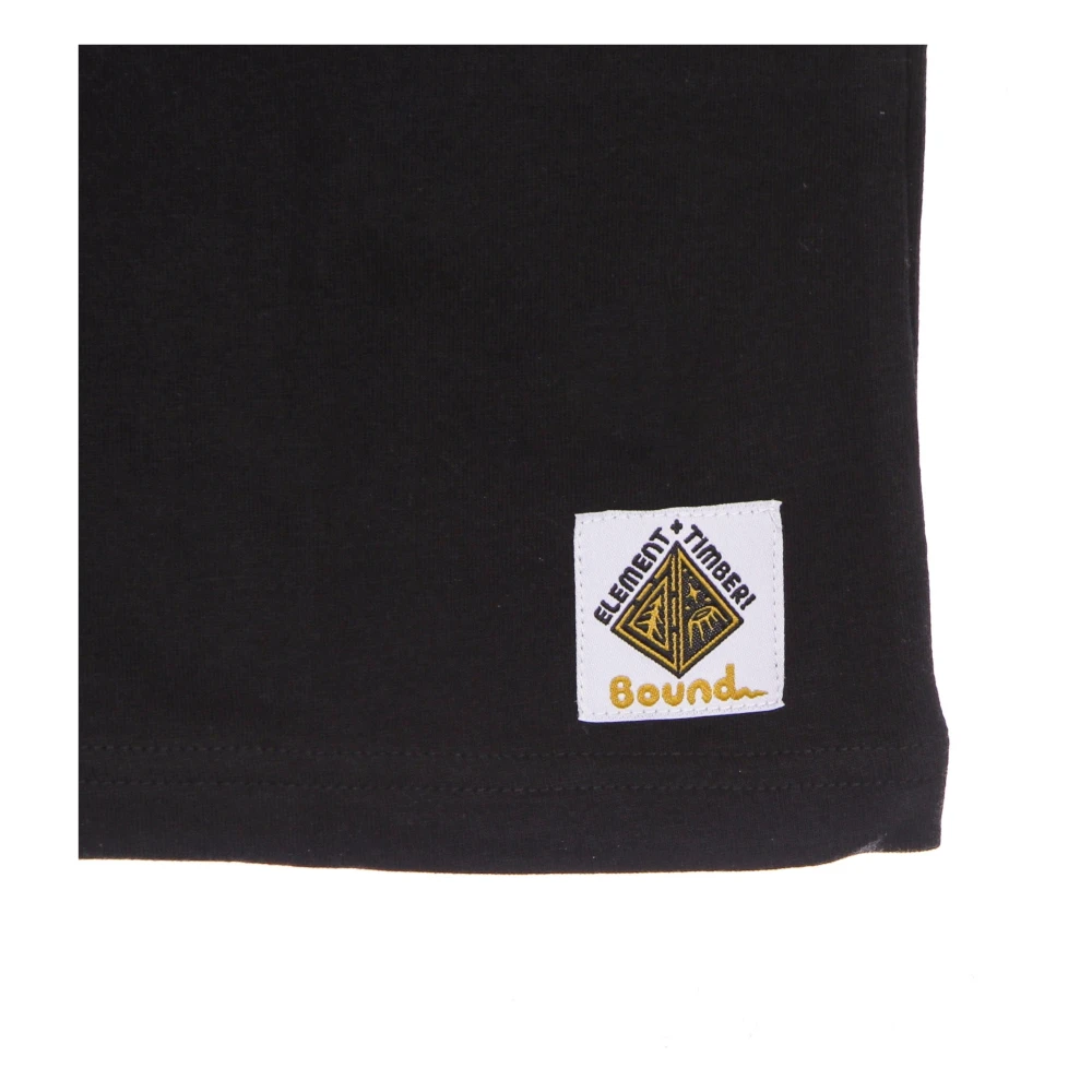 Element Zwarte Heren Tee met Timber Print Black Heren