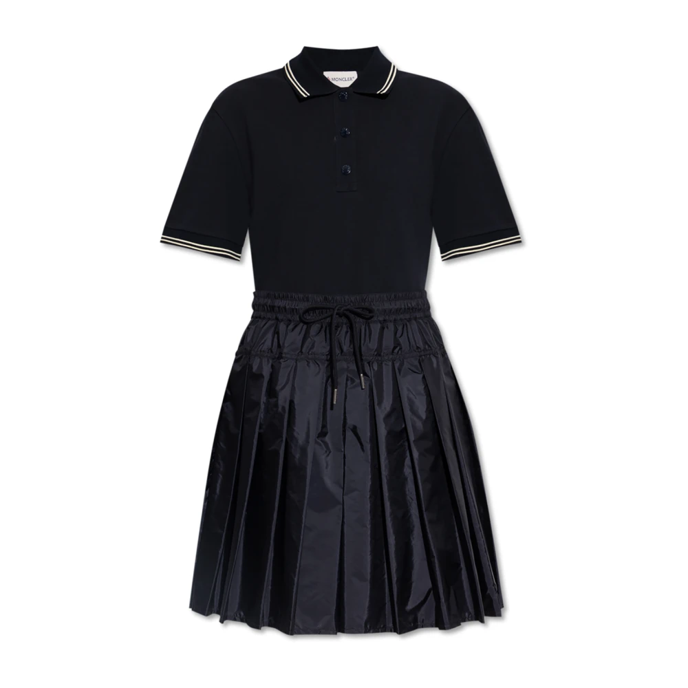 Moncler Donna Blu - Abito Polo - Dresses - M