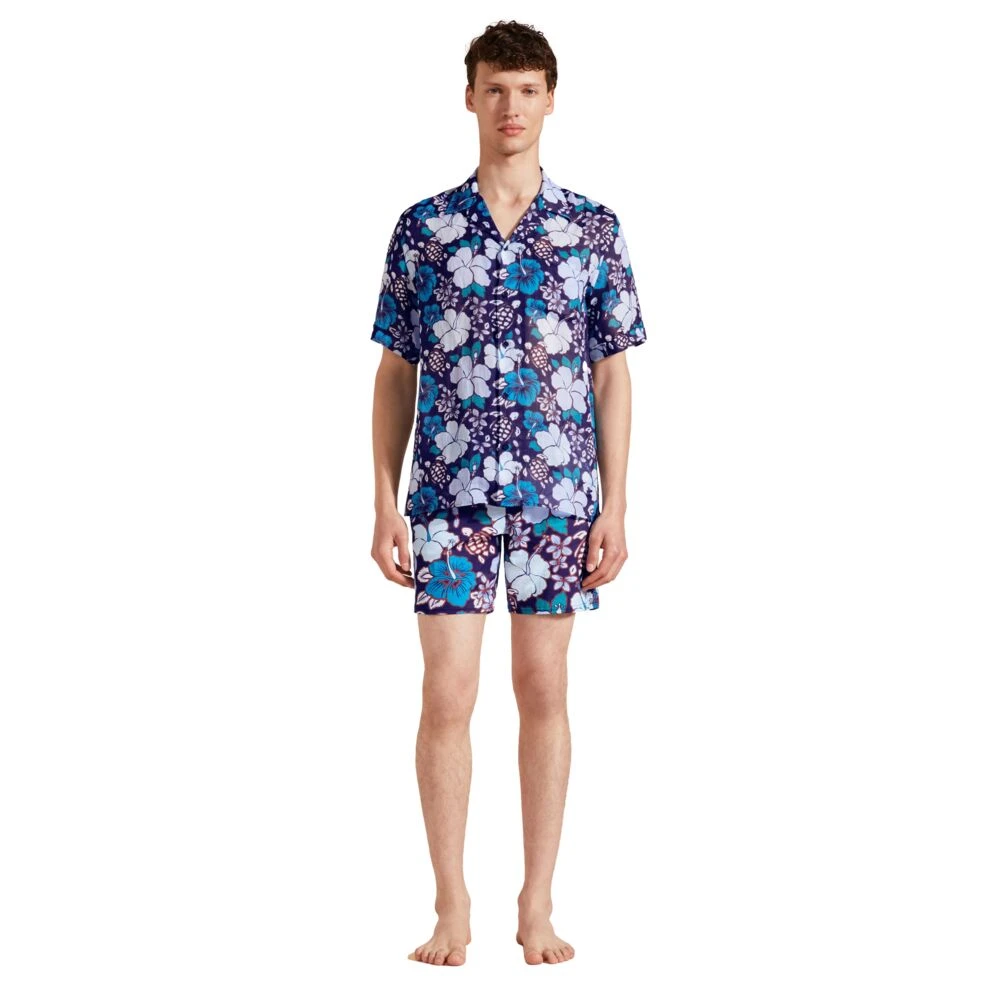 Vilebrequin Tropische Schildpadden Bowling Shirt Multicolor Heren