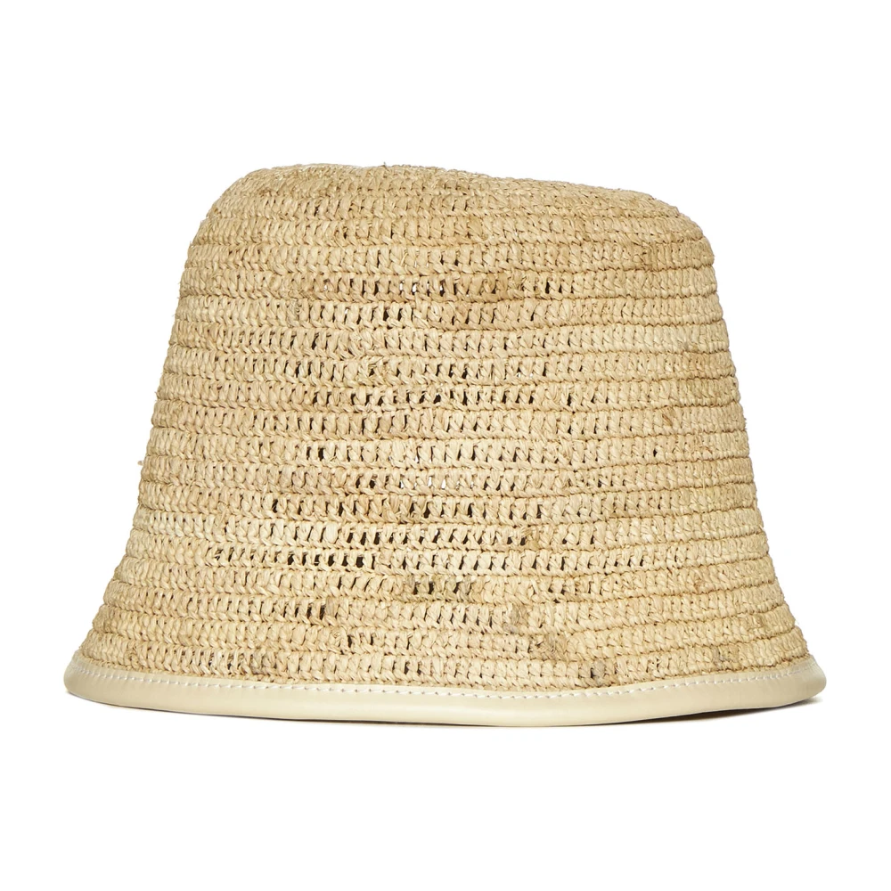 Jacquemus Witte Zonnehoeden Beige Heren