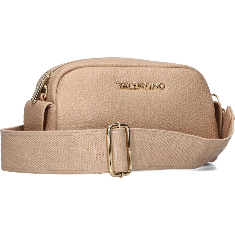 Valentino by Mario Valentino Beige Leren Schoudertas Blossom Beige Dames