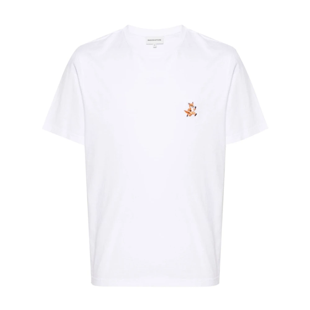 Maison Kitsuné Speedy Fox Crew Neck T-shirt White, Herr