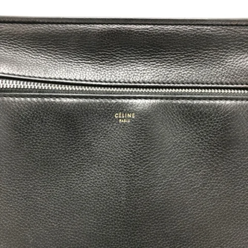 Celine Vintage Pre-owned Leather shoulder-bags Black Dames