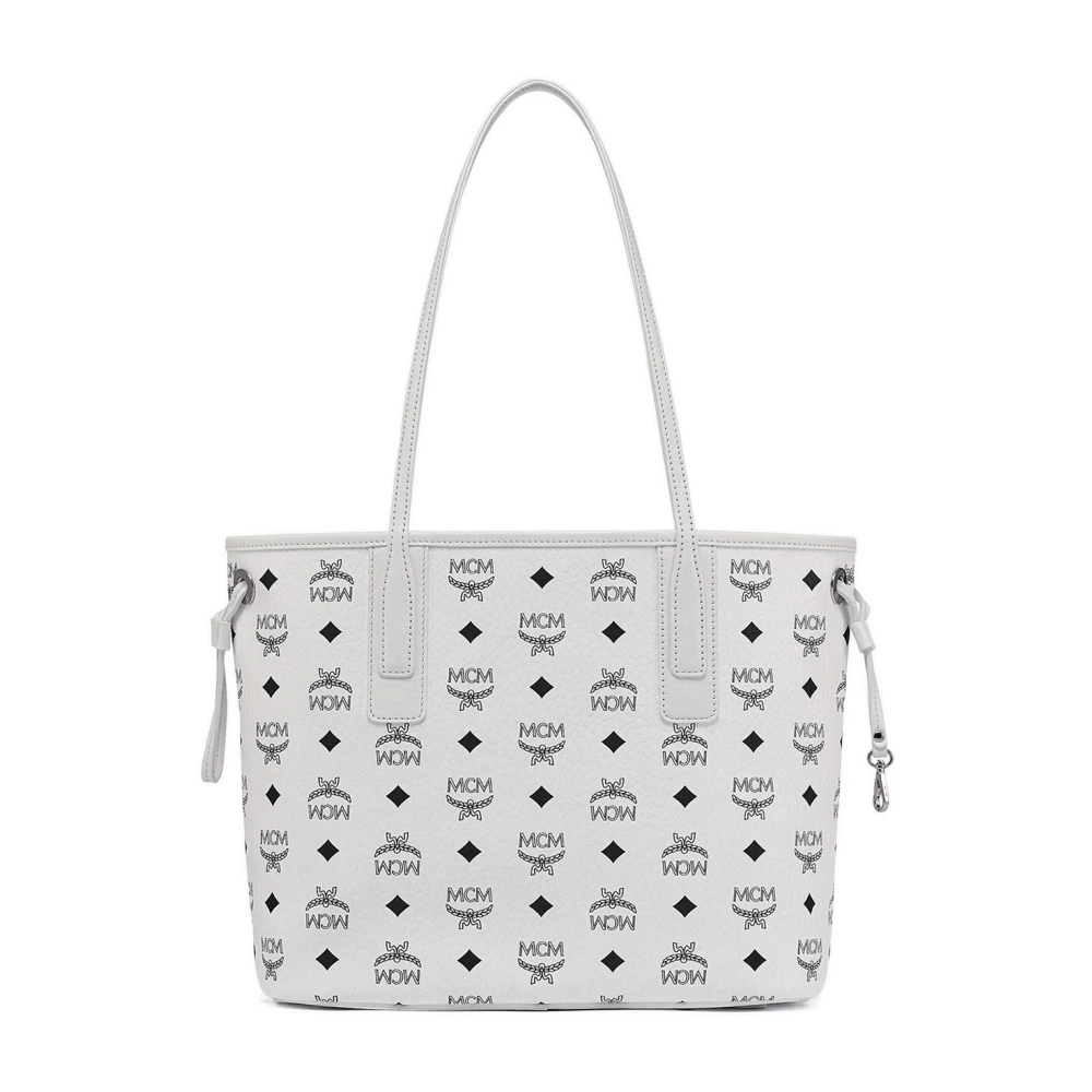 MCM Liz Wendeshopper in Visetos White Dames