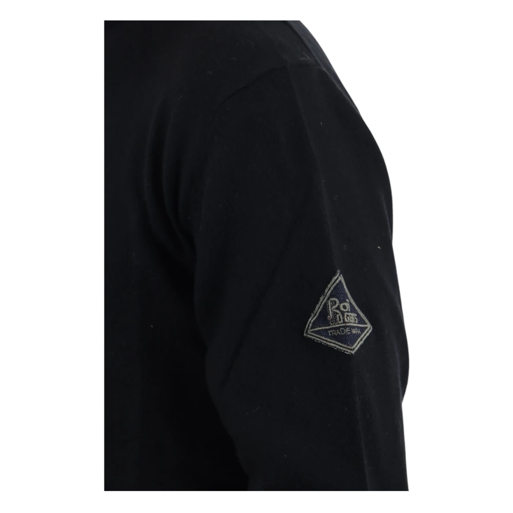 Roy Roger's Trui met ronde hals Black Heren