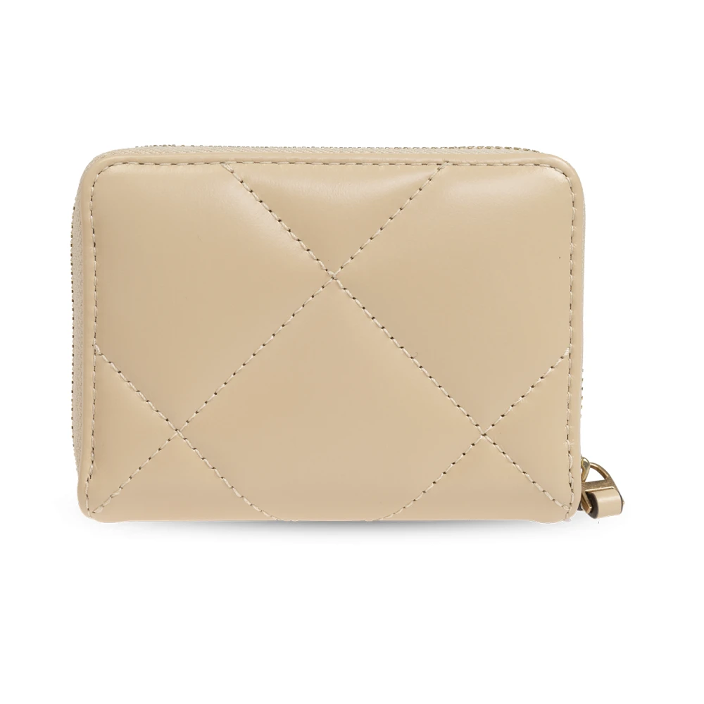 TORY BURCH Leren portemonnee Kira Beige Dames