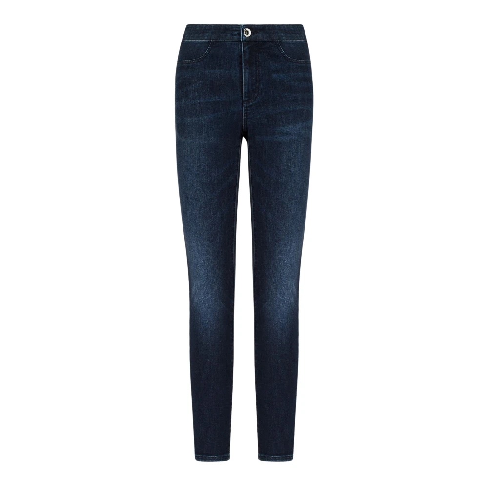 Armani Exchange Women's Blue Skinny Fit Jeans, W27, Super Skinny Jeans