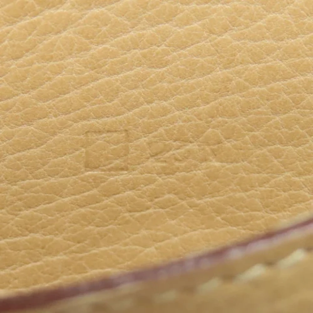 Hermès Vintage Pre-owned Leather wallets Beige Dames