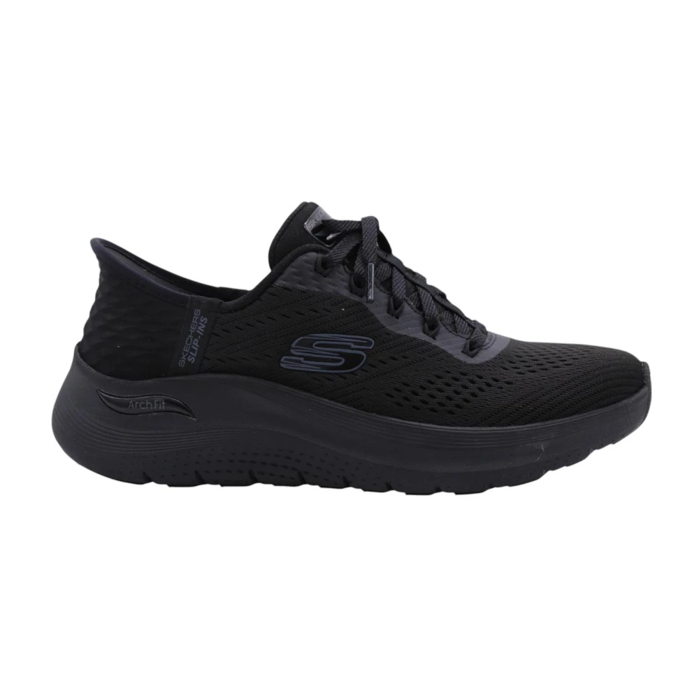Skechers Women's Black Sneakers, 6 Uk, Rigatoni Sneaker