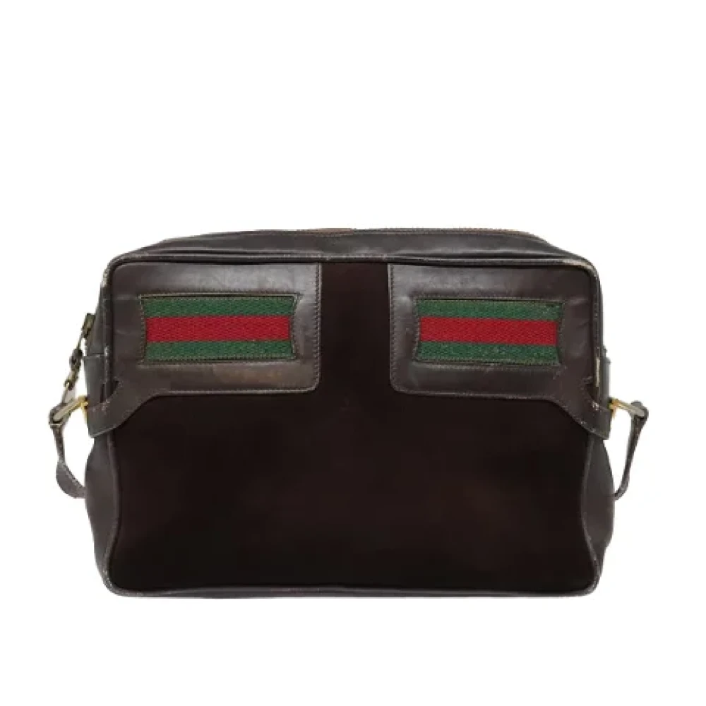 Gucci Vintage Pre-owned Suede gucci-bags Brown Dames