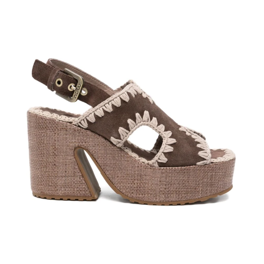 Mou Women's Brown High Heel Sandals - High Heel Sandals - 4 Uk - Shoes