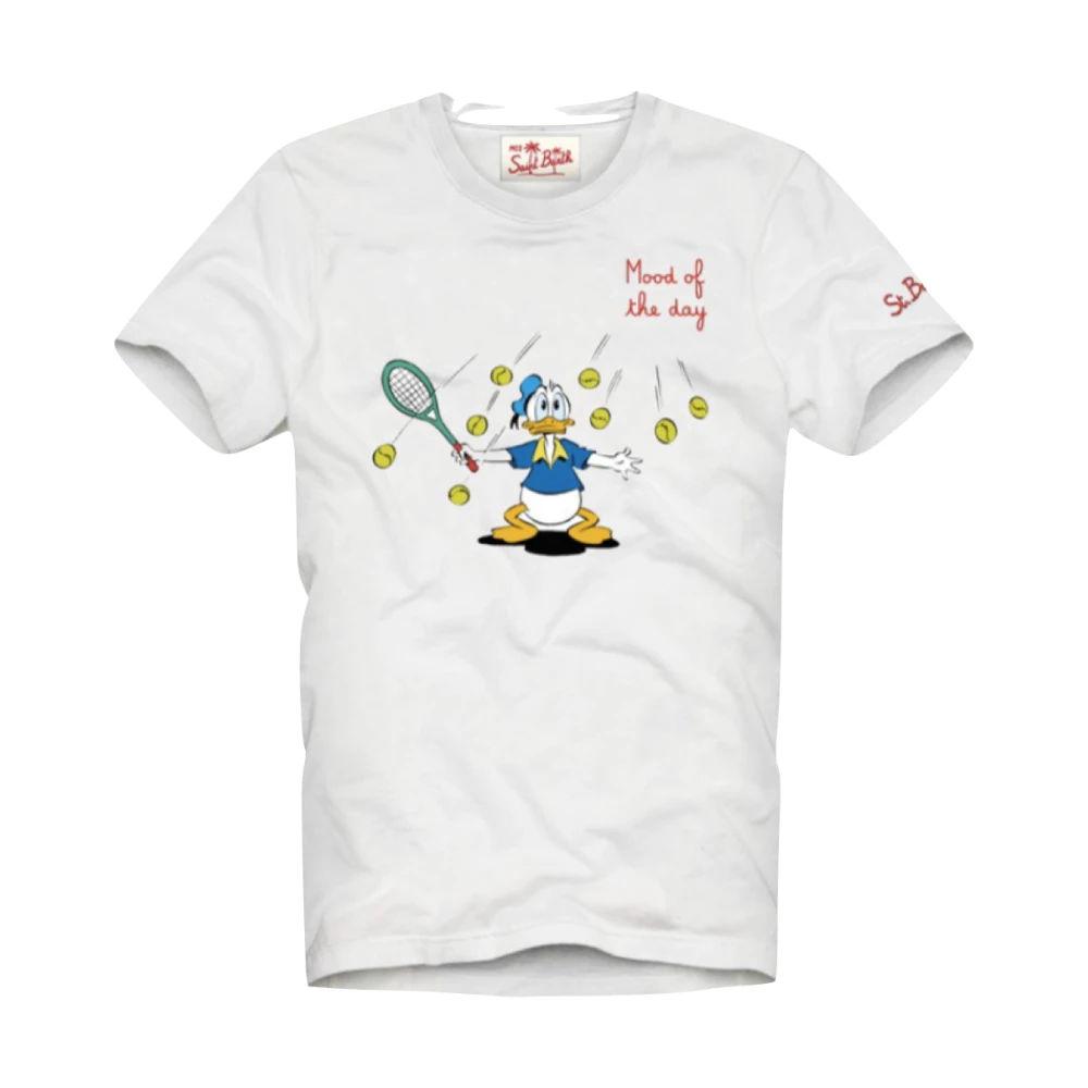 MC2 Saint Barth Korte Mouw Special Edition Disney T-shirt White Heren