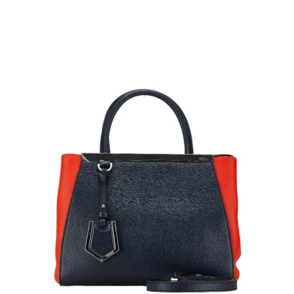 Fendi Vintage Pre-owned Leather fendi-bags Blue Dames