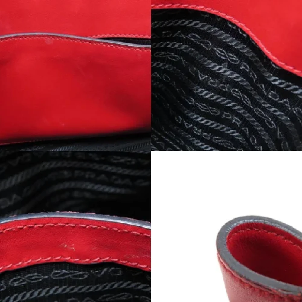 Prada Vintage Pre-owned Fabric prada-bags Red Dames