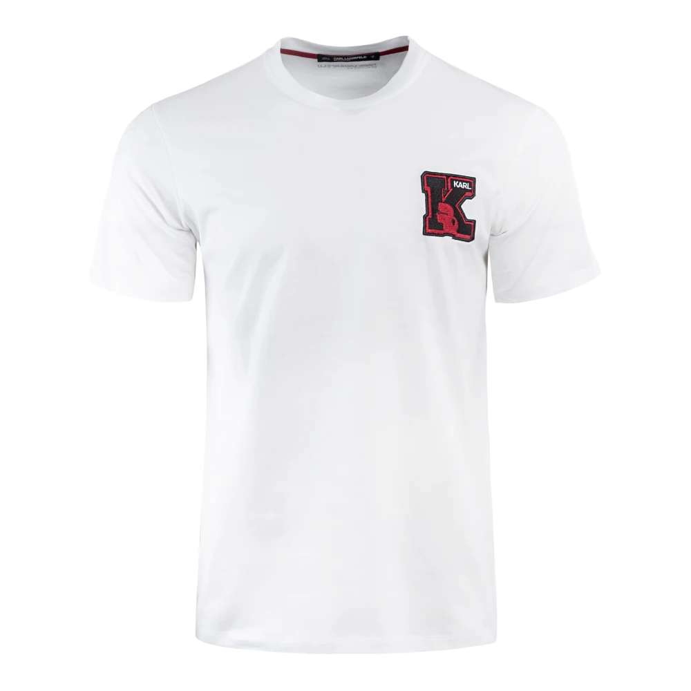 Karl Lagerfeld Heren T-shirt Wit White Heren