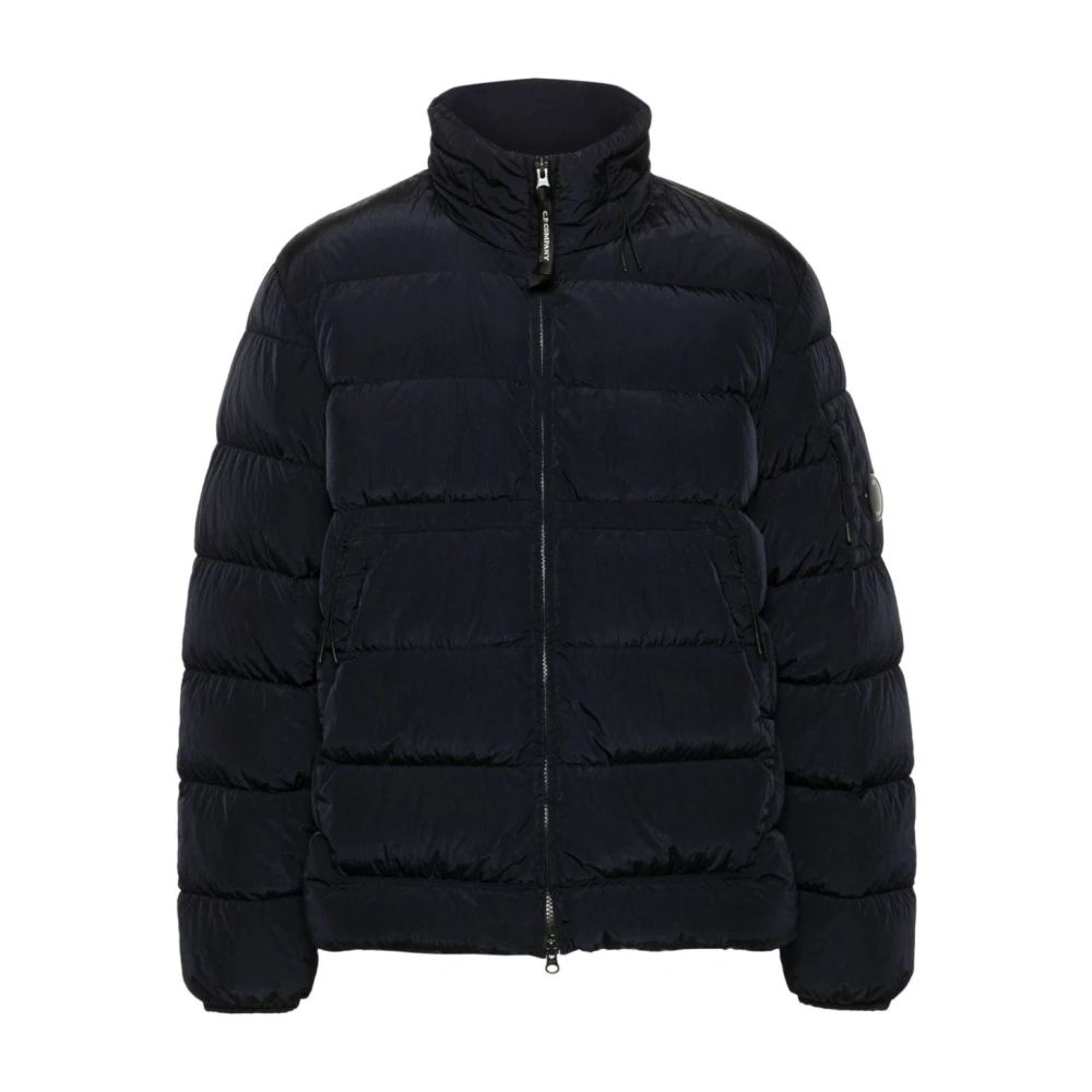 C.p. Company Men's Blue Winter Jackets, Xl, Padded Down Jacket
