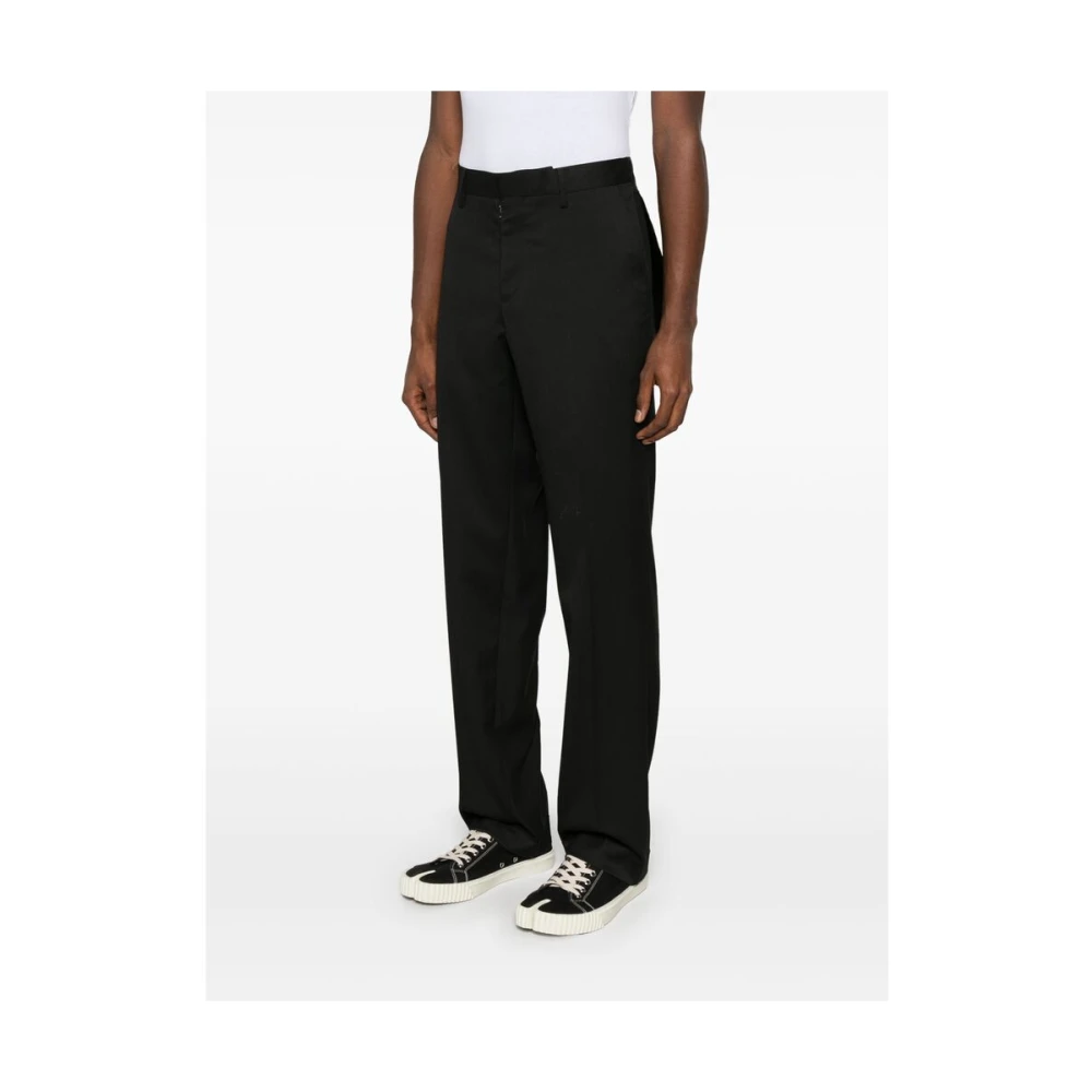 MM6 Maison Margiela Straight Leg Pants Black Heren