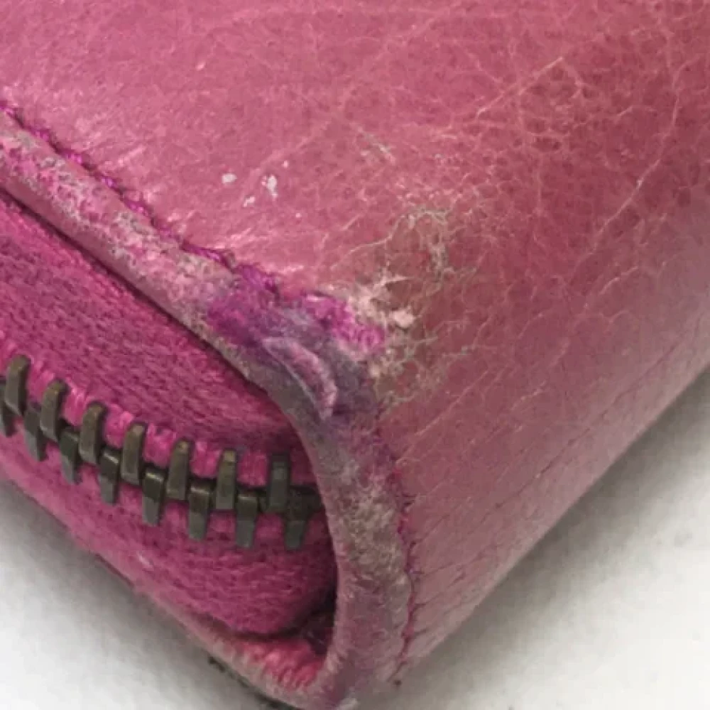 Balenciaga Vintage Pre-owned Leather wallets Pink Dames