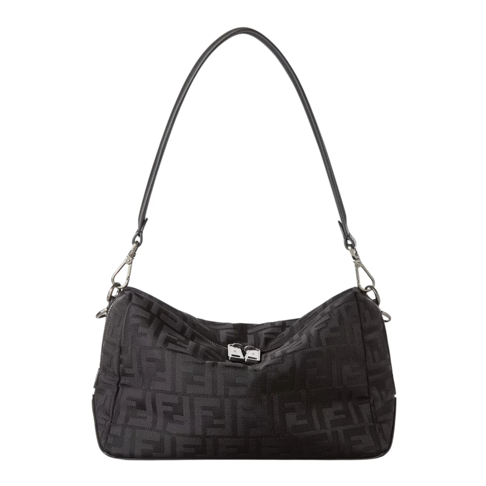 Fendi Men's Black Lui Medium Squared Ff Bag
