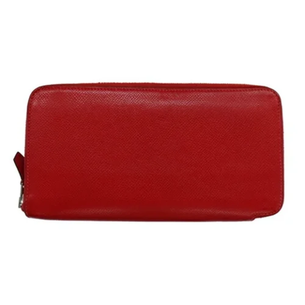 Hermès Vintage Pre-owned Canvas wallets Red Dames