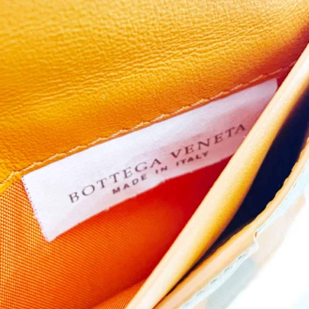 Bottega Veneta Vintage Pre-owned Leather wallets Orange Dames