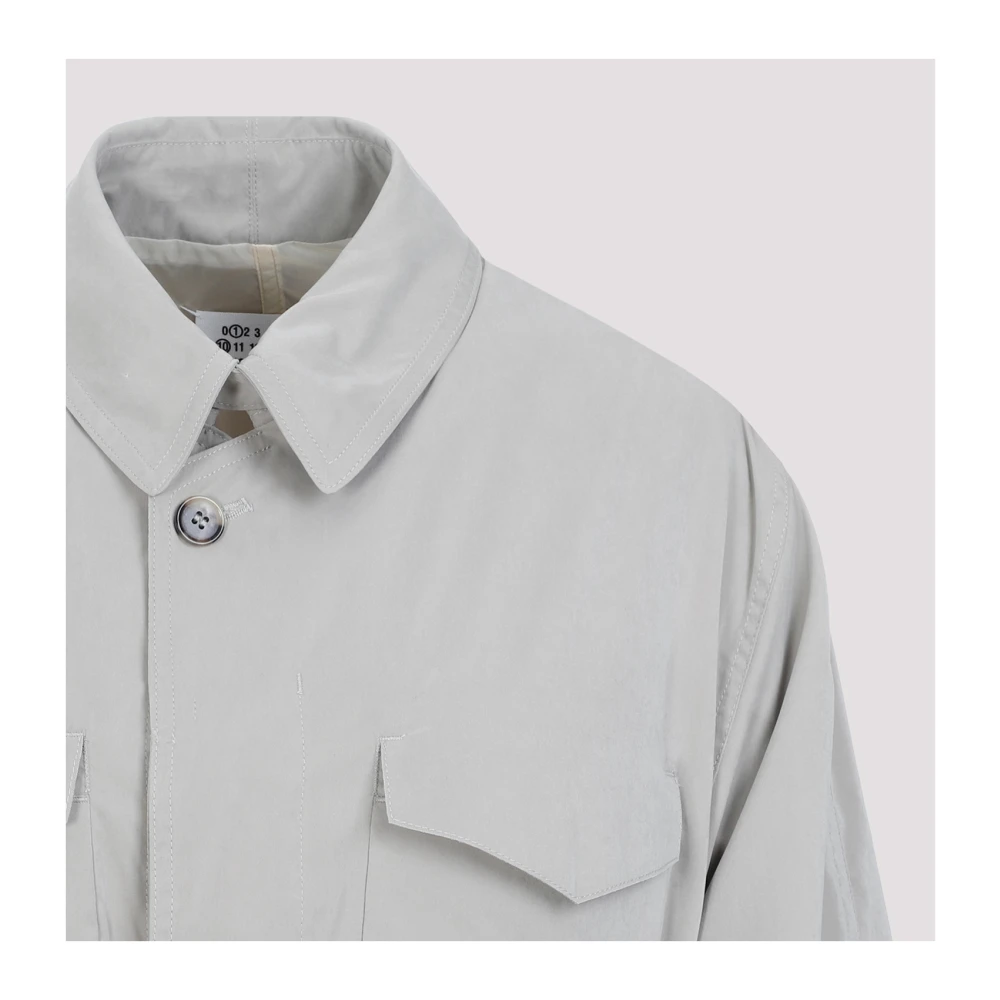 Maison Margiela Zand Trenchcoat Gray Dames