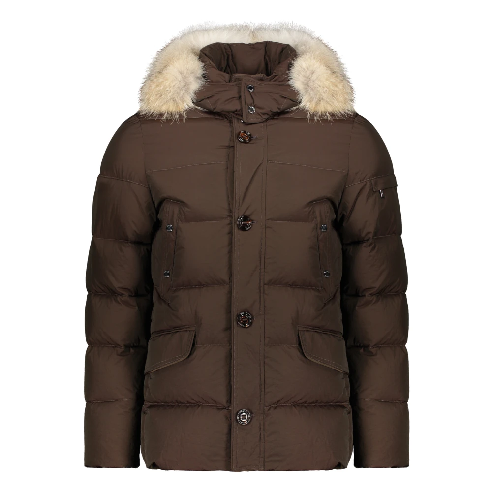 Moorer Bontgevoerde capuchonparka Green Heren