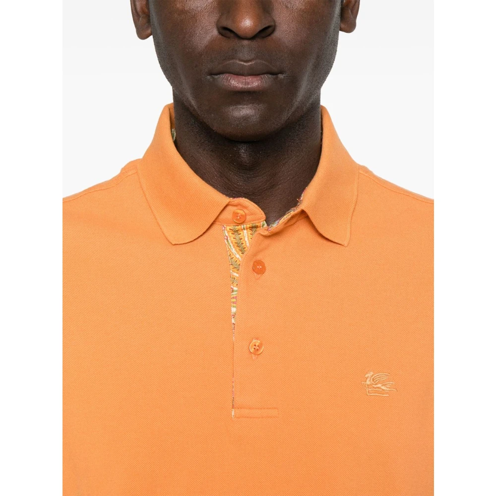 ETRO Oranje T-shirt en Polo Combo Orange Heren