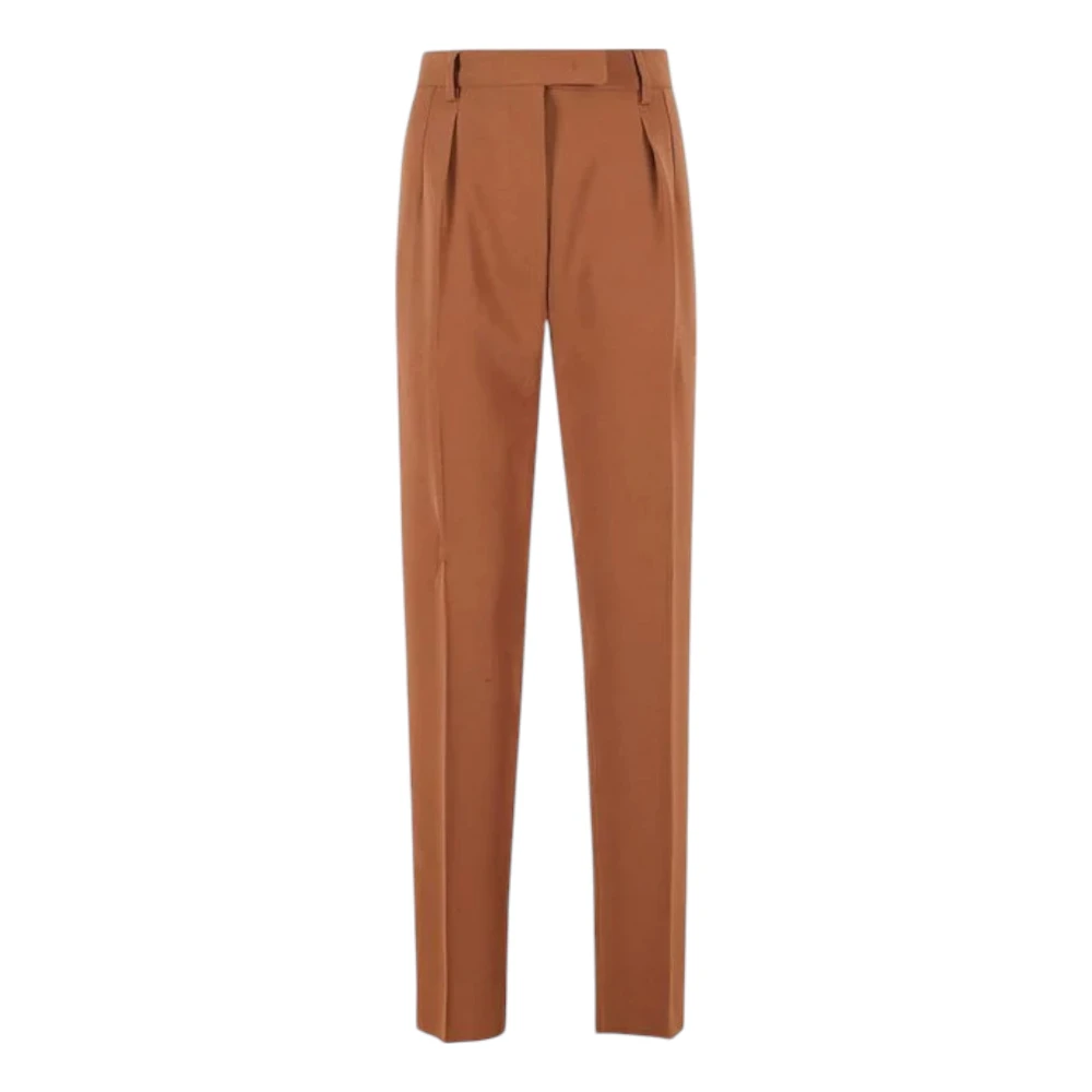 Max Mara Hoge taille broek in verbrand oranje bruin Brown Dames