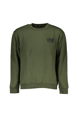 pull-vert-brode-avec-col-rond
