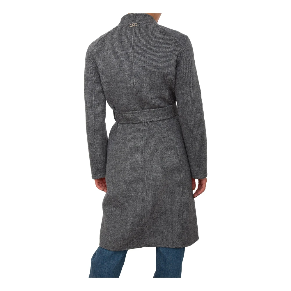Liu Jo Grijze Winterjas Stijlvolle Mode Gray Dames