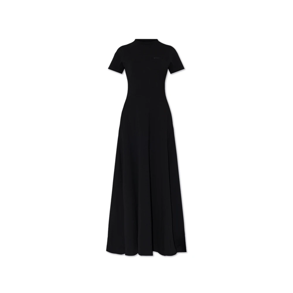 Vetements Jurk met logo Black Dames